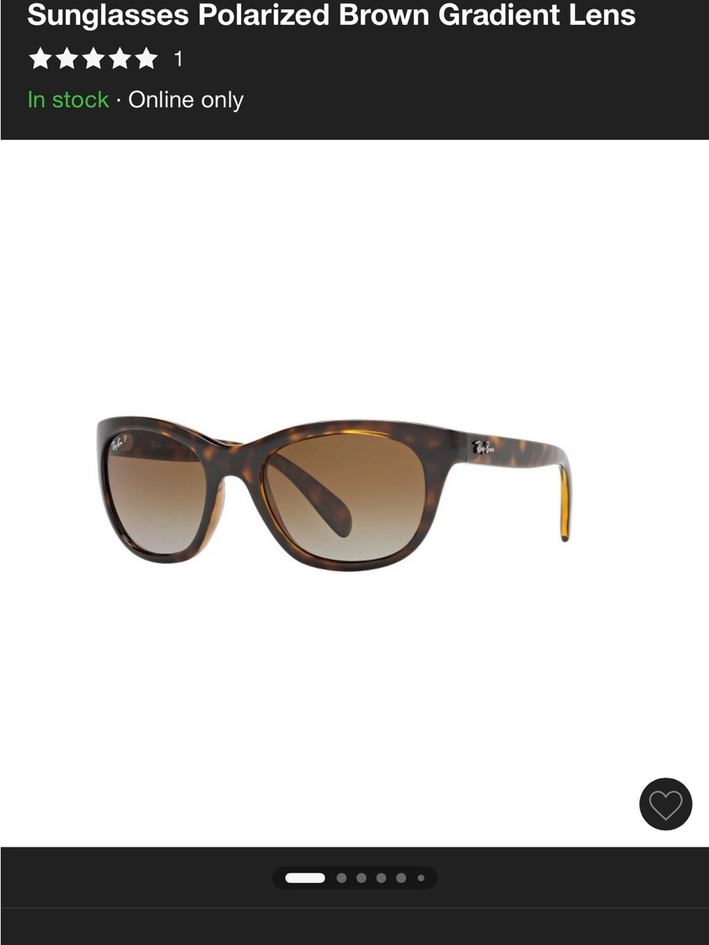Ray-Ban Women’s Tortoiseshell Frame with Brown Gradient Lenses